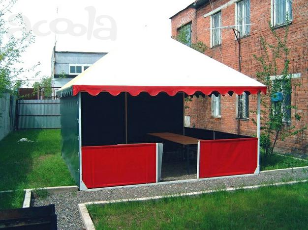 Торговые палатки, павильоны каркасно - тентовые