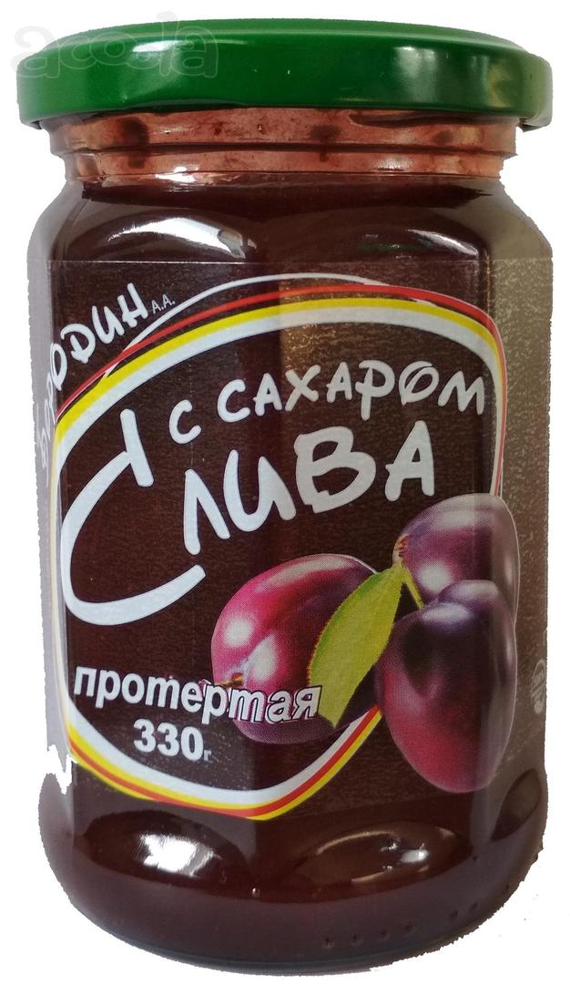 Слива протертая с сахаром